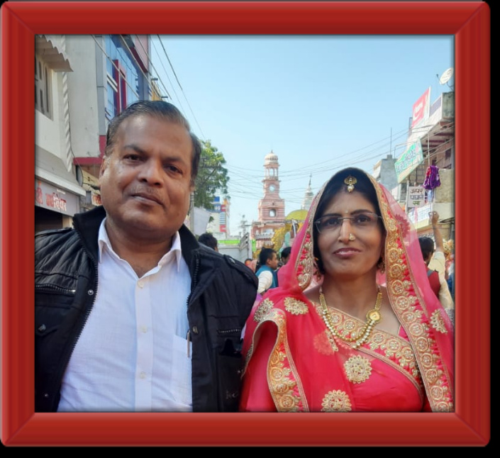 JK and HL at Kekri Laxminath temple renovation
